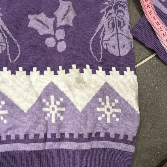 DISNEY Women's Eeyore Patterned Holiday Sweater Size S - Picture 6 of 14